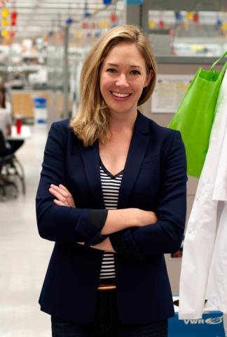 female faculty member Samantha Morris
